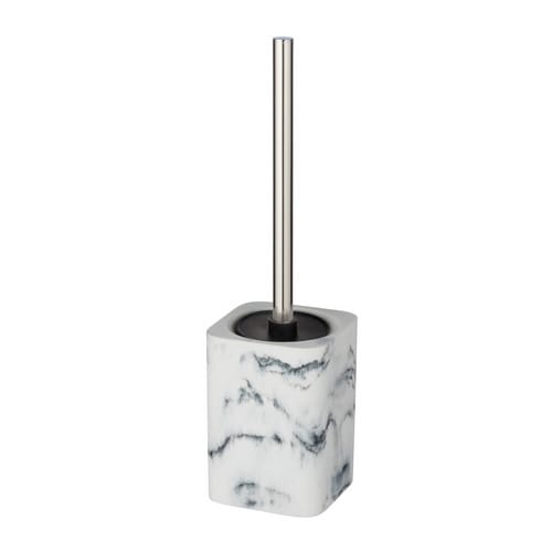 WENKO WC-Garnitur »Desio«, HxL: 36,5 x 10,1 cm, Polyresin - weiss