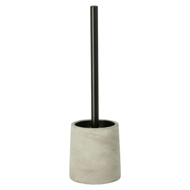 WENKO WC-Garnitur »Villena«, HxL: 38 x 11,5 cm, Zement - grau