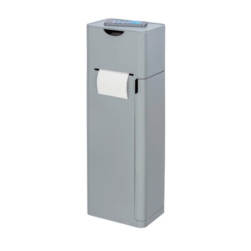 WENKO WC-Garnitur, Kunststoff (ABS), grau