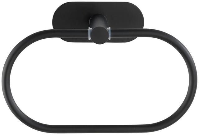 WENKO Handtuchring »Turbo-Loc Orea black«, Edelstahl, schwarz/matt