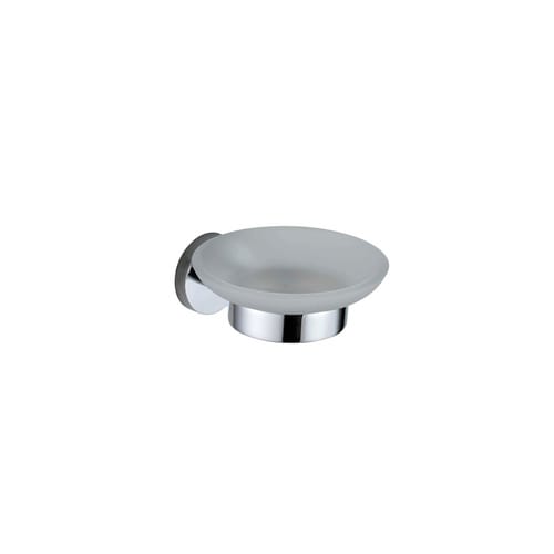WELLWATER Seifenablage »MODENA«, Glas, transparent/weiß - weiss