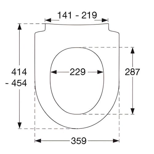 PRESSALIT® WC-Sitz »Sway D«, BxL: 35,9 x 45,4 cm, D-Form, weiß - weiss