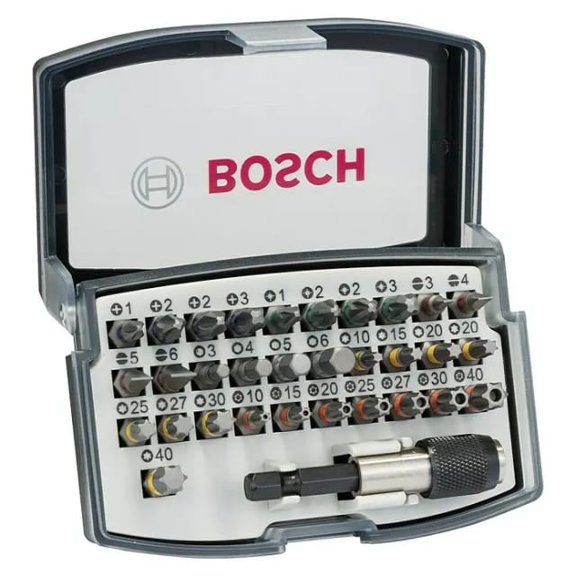 BOSCH Schraubendreher- und Bit-Satz, Stahl, Breite: 67 mm - gruen