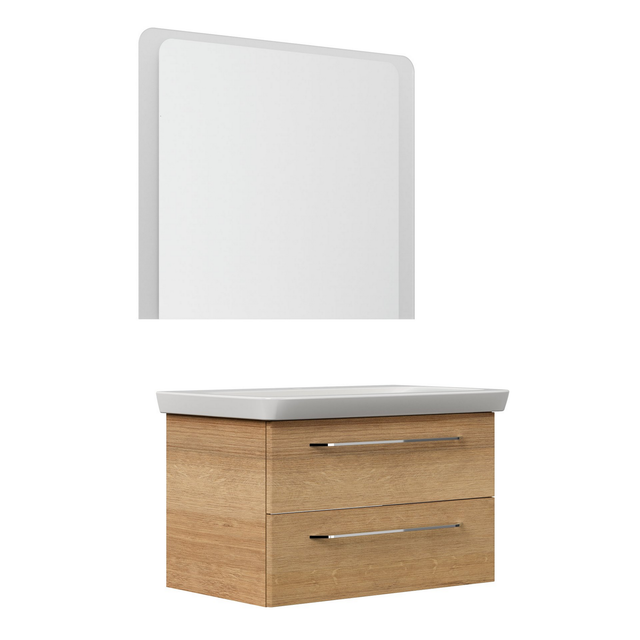 FACKELMANN Waschplatz-Set »MILANO«, 90cm Asteiche - braun