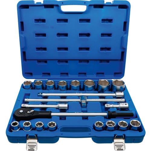 BGS Technic Steckschlüsselsatz, Antrieb 20 mm / (3/4Z) , 21-tlg. - bunt