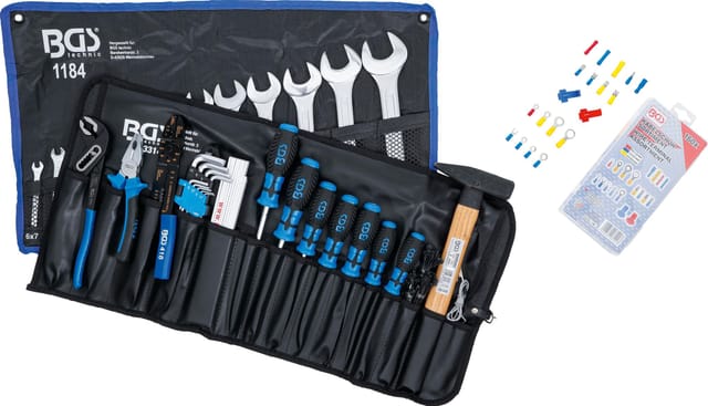 BGS Technic KFZ Spezialwerkzeuge, Werkzeugsortiment in Rolltasche 270-tlg. - bunt