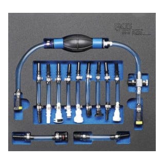 BGS Technic KFZ Spezialwerkzeuge, Diesel-Niederdruckkreis-Entlüftungs-Satz, 12-tlg. - bunt
