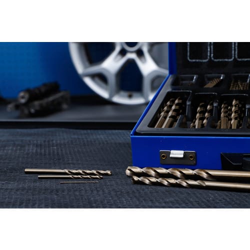 BGS Technic KFZ Spezialwerkzeuge, Spiralbohrer-Satz HSS , 5 Proz. Cobalt | 1 - 10 mm , 170-tlg. - bunt