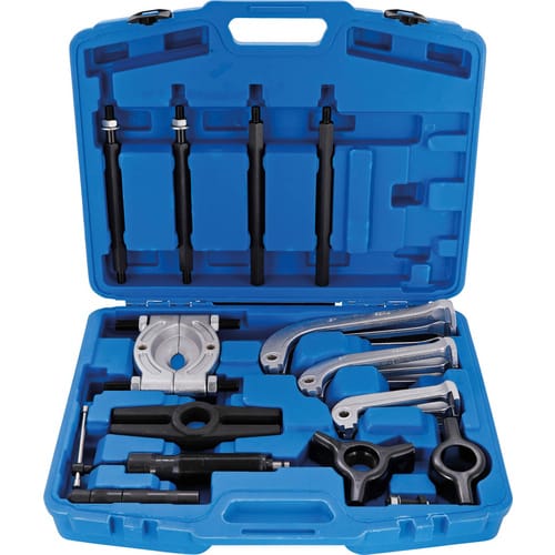 BGS Technic KFZ Spezialwerkzeuge, Hydraulischer Abzieher-Satz 10 t , 25-tlg. - bunt