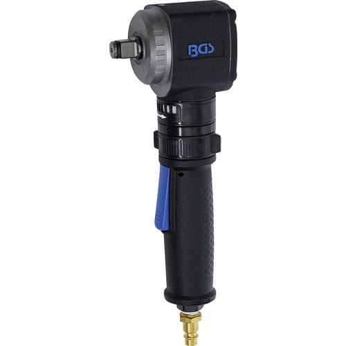 BGS Technic Druckluft-Schlagschrauber, Druckluft-Schlagschrauber abgewinkelt, 12,5 mm (1/2Z) , 550 Nm - bunt