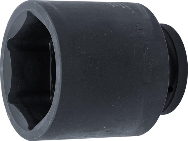 BGS Technic KFZ Spezialwerkzeuge, Kraft-Steckschlüssel-Einsatz Sechskant, Innenvierk.25 mm (1Z)SW 90mm - bunt