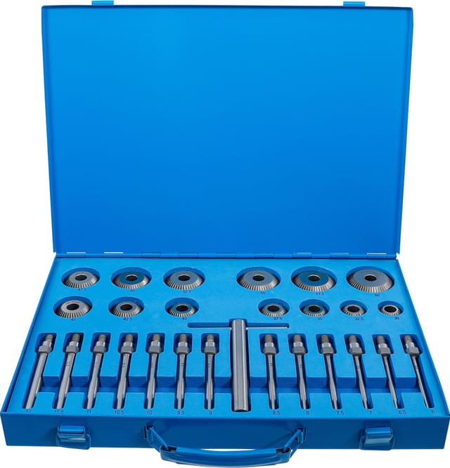 BGS Technic KFZ Spezialwerkzeuge, Ventilsitzfräser-Satz 30 - 60 mm , 27tlg. - bunt