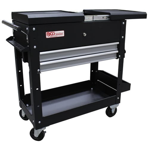 BGS Technic Werkstattwagen, Werkstattwagen 2 Schubladen Horizontal-Doppelausz. leer - bunt