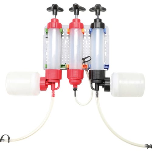 BGS Technic KFZ Spezialwerkzeuge, Flüssigkeits-Handpumpen-Satz 350 ml , 3-tlg. - bunt