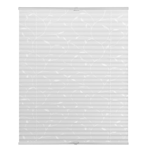 Lichtblick Plissee, Klemmfix, 45x130 cm, weiß Pflanze - weiss