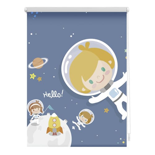 Lichtblick Rollo, ‎‎Klemmfix, 90x150 cm‎, Astronaut, blau