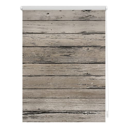 Lichtblick Rollo, ‎‎Klemmfix, 45x150 cm‎, Bretter Vintage, braun