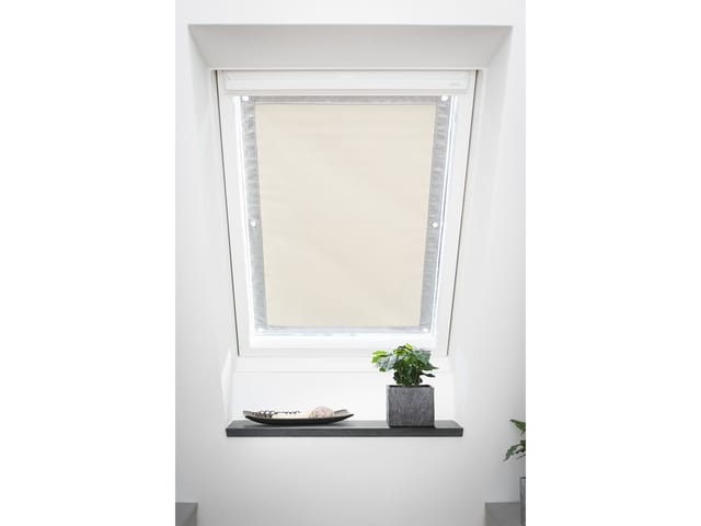 Lichtblick Sonnenschutz, Dachfenster, Haftfix, 59x96,9 cm, beige