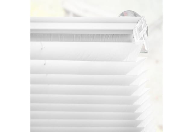 Lichtblick Plissee, Dachfenster, Haftfix, B x L: 59,3 x 100 cm, wei&szlig; - weiss