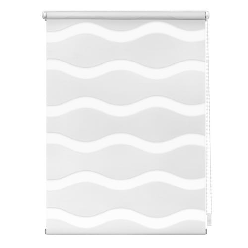 Lichtblick Duo-Rollo, ‎Klemmfix, B x L: 110 x 150 cm, Welle, weiß - weiss