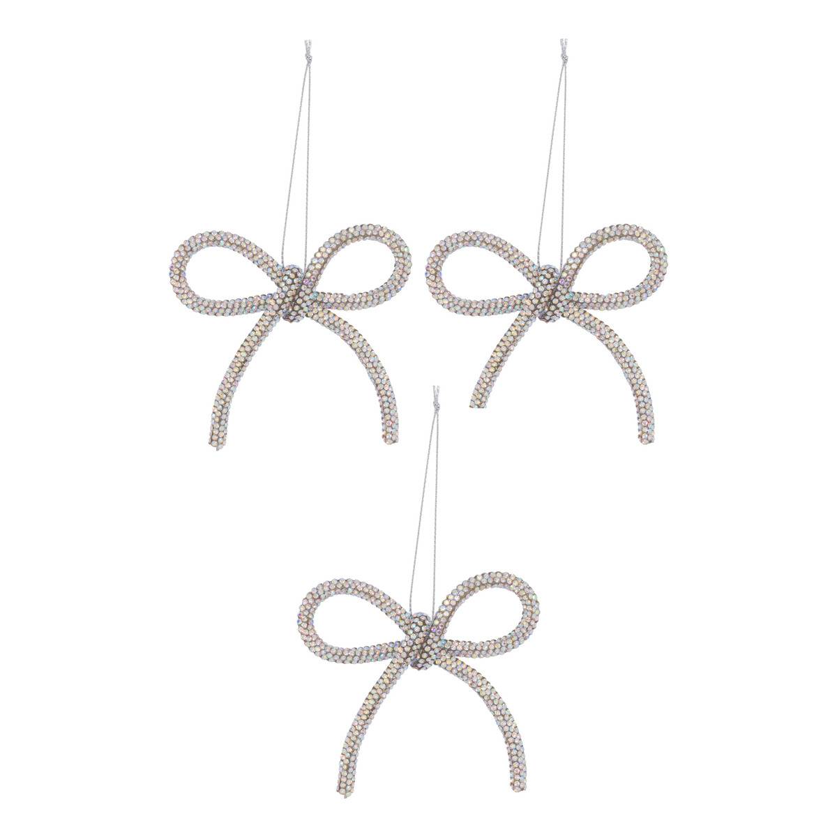 Sdn Metal Knoten Strass 8cm X3 - Feeric Lights & Christmas