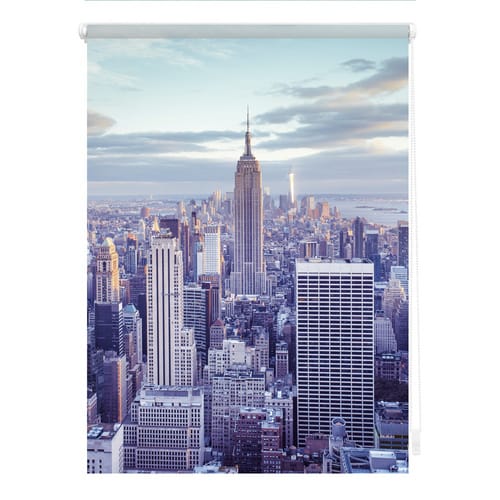 Lichtblick Rollo, ‎‎Klemmfix, 90x150 cm‎, New York, blau