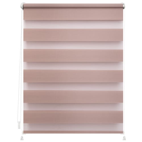 Lichtblick Duo-Rollo, Klemmfix, B x L: 70 x 150 cm, Polyester, altrosa - rot