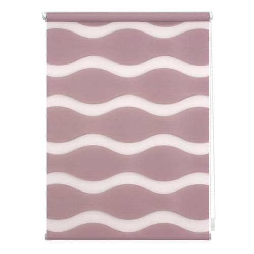 Lichtblick Duo-Rollo, Klemmfix, B x L: 45 x 150 cm, Welle, altrosa - rot