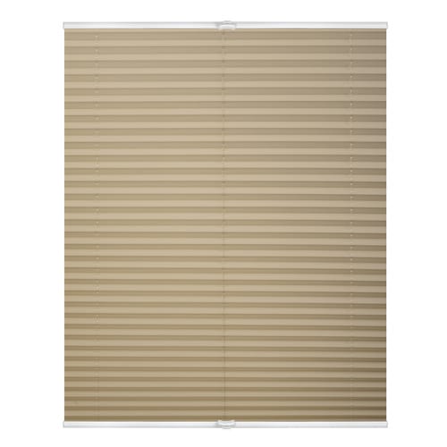 Lichtblick Plissee, Klemmträger, 80x130 cm, creme - beige