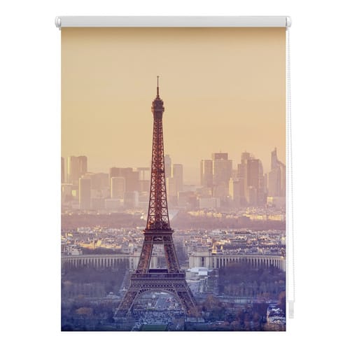 Lichtblick Rollo, ‎‎Klemmfix, 120x150 cm‎‎, Eiffelturm, orange