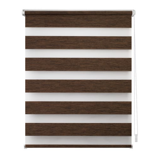 Lichtblick Duo-Rollo, ‎Klemmfix, B x L: 90 x 220 cm, Polyester, dunkelbraun