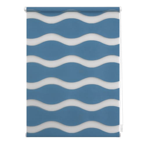 Lichtblick Duo-Rollo, ‎Klemmfix, B x L: 70 x 150 cm, Welle, Petrol - blau