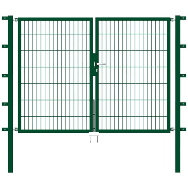 GAH ALBERTS Doppeltor »Flexo«, BxH: 224 x 1400 cm, feuerverzinkter Stahl - gruen