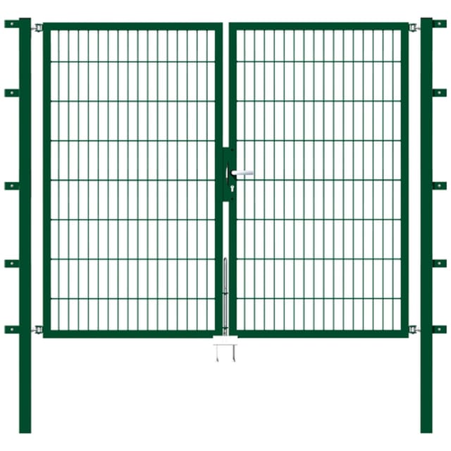 GAH ALBERTS Doppeltor »Flexo«, BxH: 224 x 1600 cm, feuerverzinkter Stahl - gruen