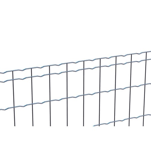 Schweißgitter, Stahl, anthrazit metallic, LxH: 2500 x 81 cm - grau