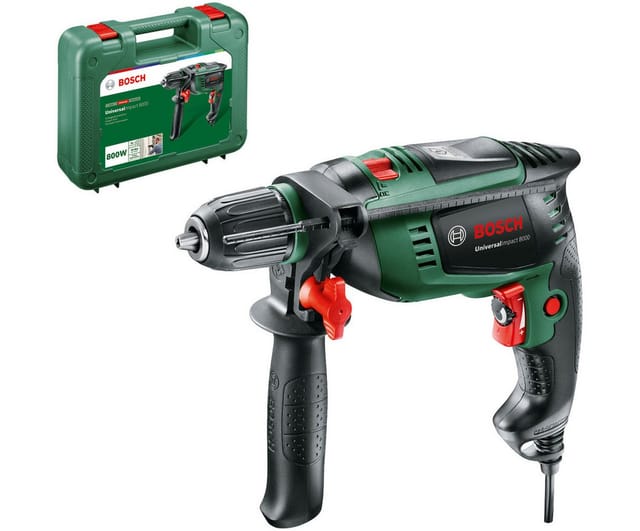 BOSCH HOME & GARDEN Schlagbohrmaschine »UniversalImpact 800«, 800 W, max. Drehzahl: 3000 U/min - gruen