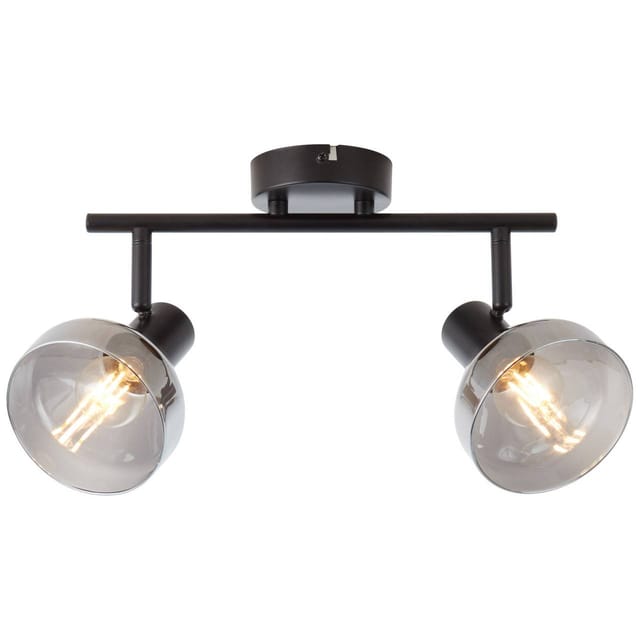 BRILLIANT Wand-/Deckenleuchte »REFLEKT«, 2-flammig, 18 W, BxHxT: 430 x 195 x 200 mm, IP 20 - grau