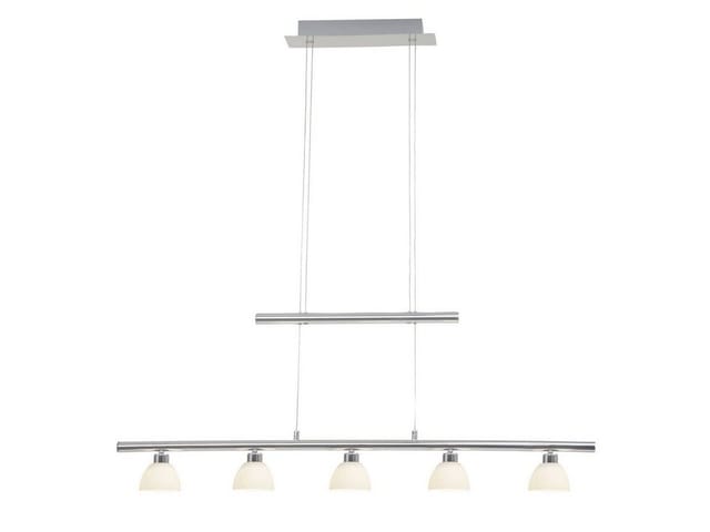 BRILLIANT Pendelleuchte »TONJA«, 5-flammig, 5 W, 3000 K, BxHxT: 980 x 900 x 85 mm - silberfarben