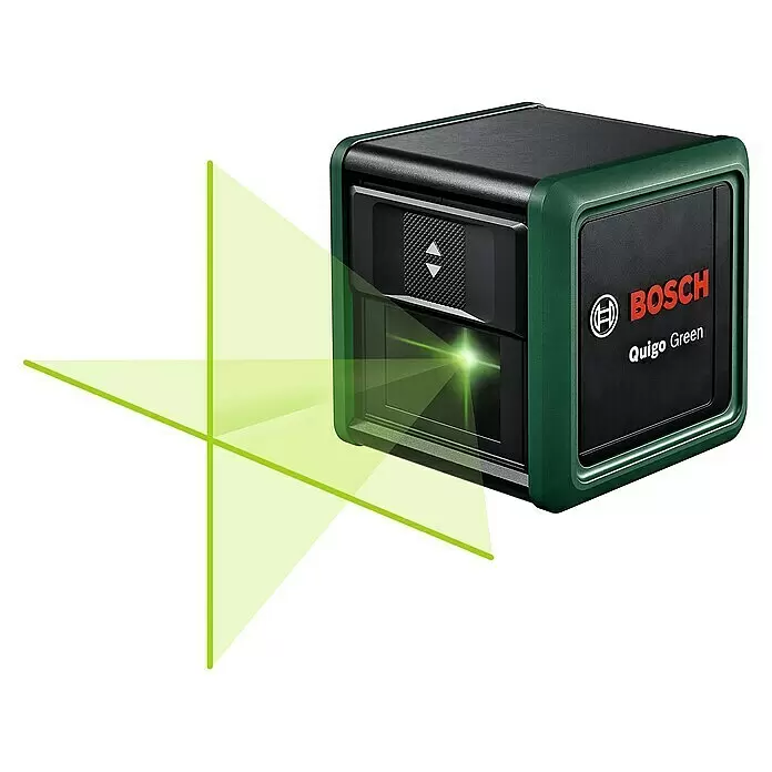 BOSCH HOME & GARDEN Kreuzlinienlaser »Quigo«, schwarz/grün - gruen