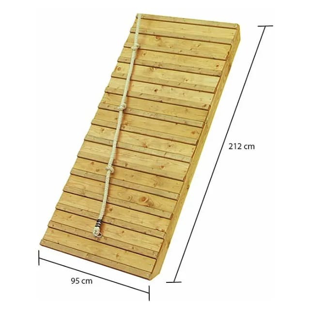 KARIBU Holzrampe, natur, Holz - braun