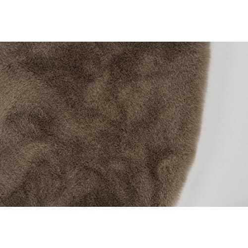 SCHÖNER WOHNEN KOLLEKTION Kunstfellteppich »Tender«, Ø 120 cm, rund, Polyester - braun