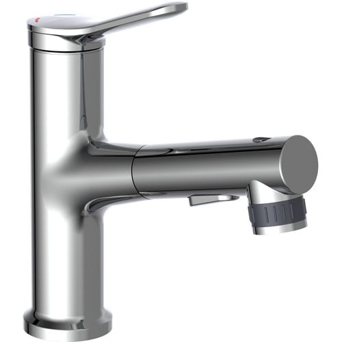 Eisl Waschtischarmatur, 3/8", Zink, chromfarben - silberfarben