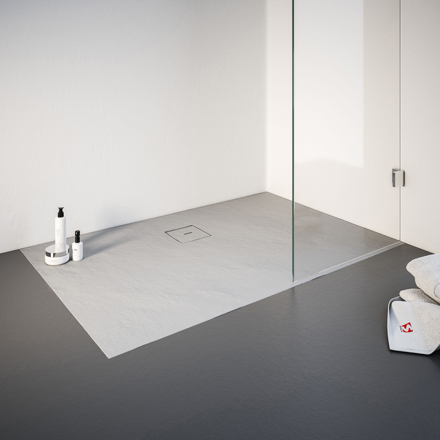 SCHULTE Duschwanne »ExpressPlus«, BxL: 75 x 140 cm, rechteckig - grau