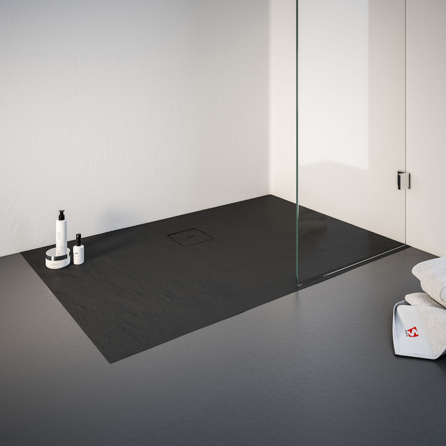 SCHULTE Duschwanne »ExpressPlus«, BxL: 75 x 140 cm, rechteckig - schwarz