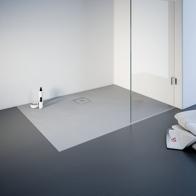 SCHULTE Duschwanne »ExpressPlus«, BxL: 100 x 120 cm, rechteckig - grau
