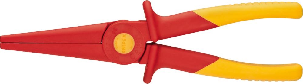 Knipex 98 62 02 Flachrundzange Kst Isol. Weichkst-zone F. Sicheren Halt 220 Mm