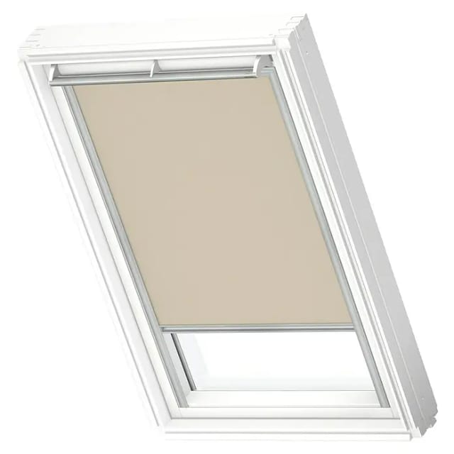 VELUX Verdunkelungsrollo sandbeige/aluminiumfarben, Polyester