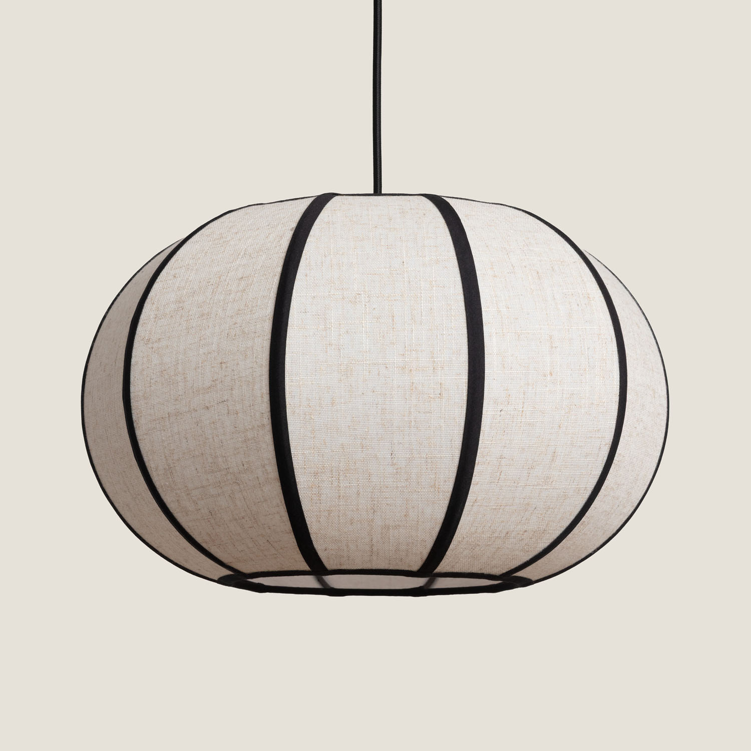 Pendelleuchte Leinen Gabriela Beige
