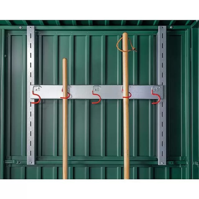 Ecostar Gerätehalter, Breite: 67,4 cm, Metall/Aluminium, für Gerätehaus - silberfarben