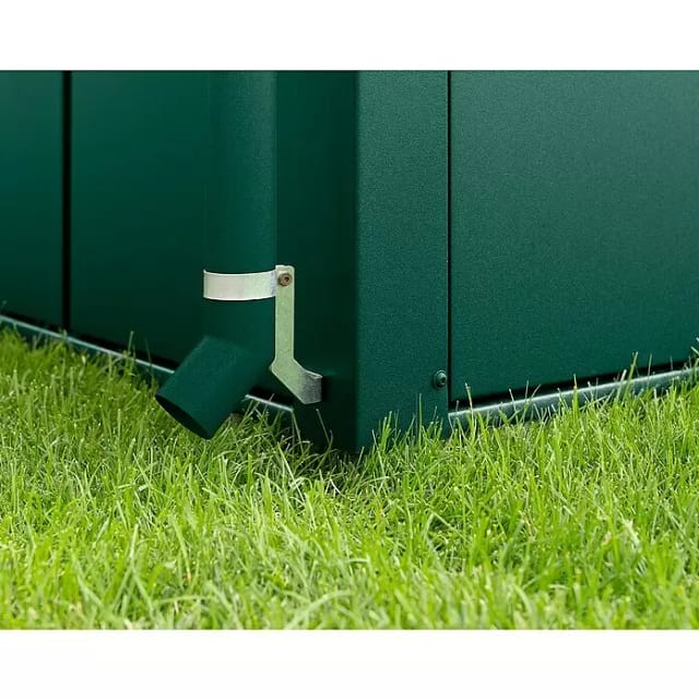 Ecostar Fallrohr, Länge: 193,6 cm, Metall, für Gerätehaus - gruen